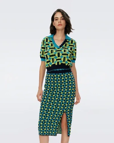 Diane Von Furstenberg Lyla Knit Jacquard Skirt