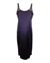 Diane Von Furstenberg Lyla Midi Slip Dress In Silver Viscose In Silver