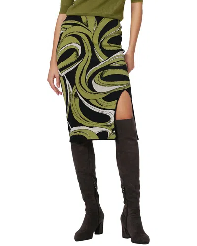 Diane Von Furstenberg Lyla Wool-blend Skirt In Green