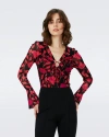 Diane Von Furstenberg Lyric Mesh Bodysuit