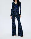 DIANE VON FURSTENBERG MACKENZIE TOP IN FOLDED CHAIN BLUE