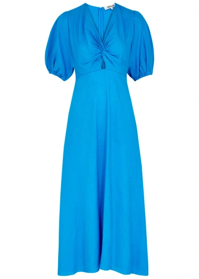 Diane Von Furstenberg Majorie Midi Dress In Blue