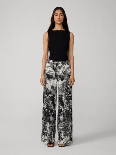 Diane Von Furstenberg Malia Pants In Gray