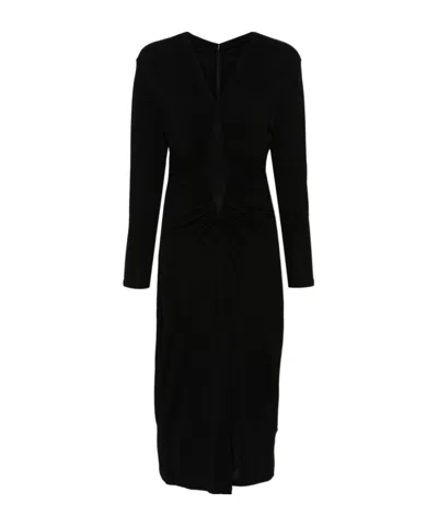 Diane Von Furstenberg Mandana Midi Dress In Black