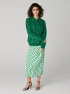 Diane Von Furstenberg Marco Hoodie In Green