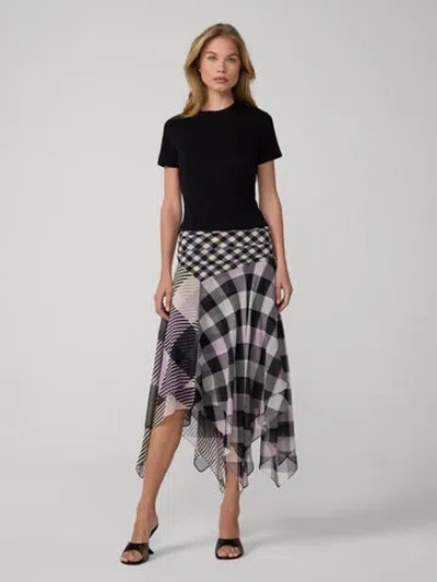 Diane Von Furstenberg Margot Skirt In Giant Highland Black