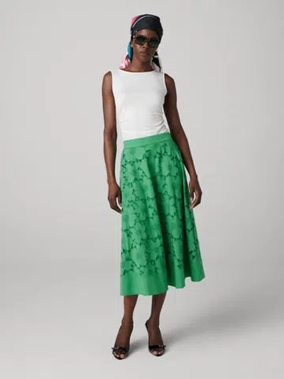 Diane Von Furstenberg Marley Skirt In Green