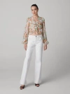 Diane Von Furstenberg Mary Silk Chiffon Top In Multi