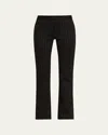 Diane Von Furstenberg Mason Pinstripe Slim Straight Pants In Black