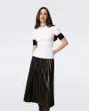 Diane Von Furstenberg Medora Sweater In Ivory And Black