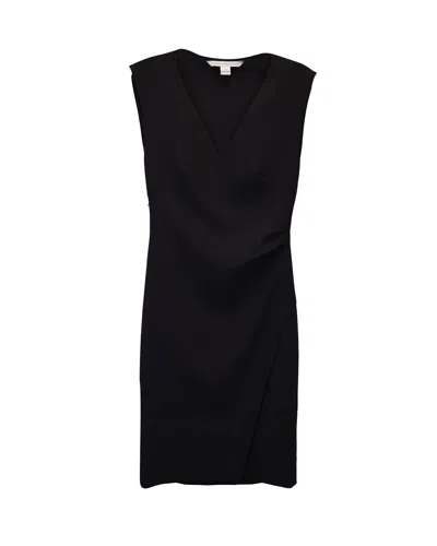 DIANE VON FURSTENBERG DIANE VON FURSTENBERG MEGAN DRESS IN BLACK POLYESTER