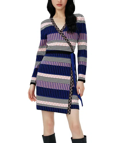 Diane Von Furstenberg Melita Wrap Dress In Blue