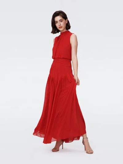 Diane Von Furstenberg Menon Dress In Magenta