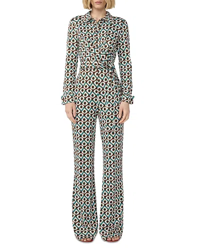Diane Von Furstenberg Michele Jumpsuit In Multi