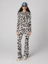 Diane Von Furstenberg Michele Jumpsuit In Troy Maze Black And White