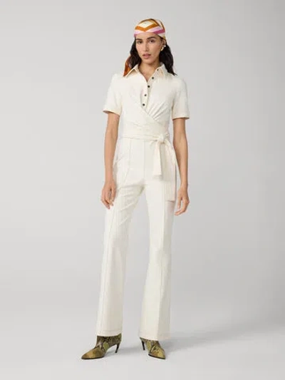 Diane Von Furstenberg Michele Jumpsuit In White
