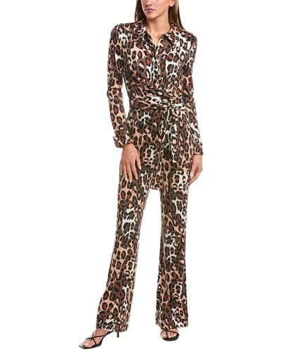 Diane Von Furstenberg Michelle Jumpsuit In Brown