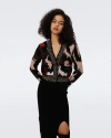 Diane Von Furstenberg Midge Button-down Jacquard Knit Cardigan
