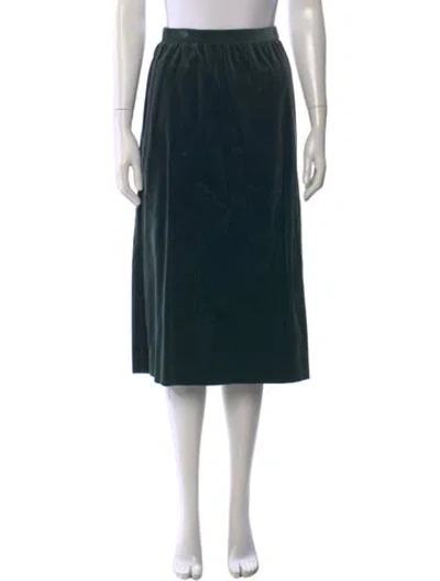 Pre-owned Diane Von Furstenberg Midi Length Skirt In Green