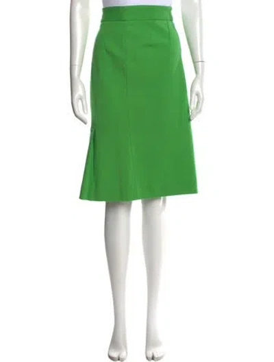 Pre-owned Diane Von Furstenberg Midi Length Skirt In Green