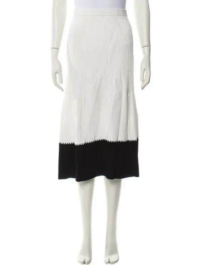 Pre-owned Diane Von Furstenberg Midi Length Skirt In Neutral
