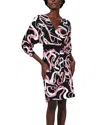 Diane Von Furstenberg Mikah Long Sleeve Wrap Dress