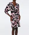 Diane Von Furstenberg Mikah Long Sleeve Wrap Dress In Multi