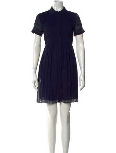 Pre-owned Diane Von Furstenberg Mini Dress In Blue