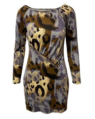 Diane Von Furstenberg Mini Dress In Multicolor Silk