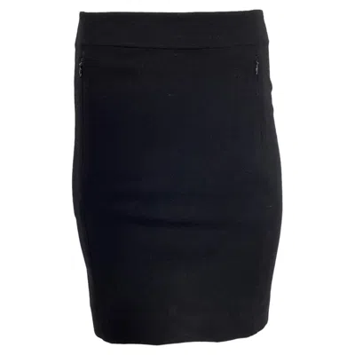 DIANE VON FURSTENBERG DIANE VON FURSTENBERG MINI FITTED SKIRT IN BLACK VISCOSE