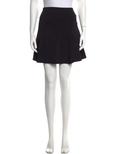Pre-owned Diane Von Furstenberg Mini Skirt In Black