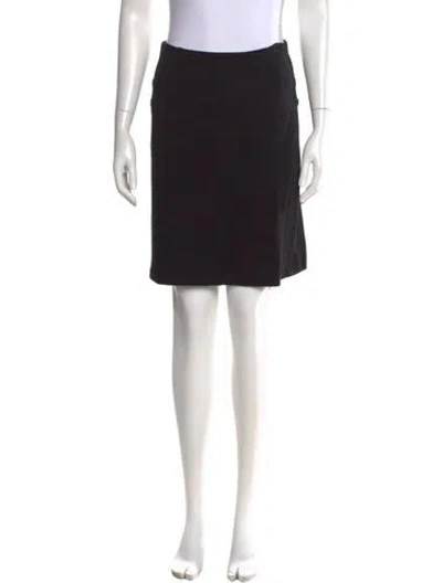 Pre-owned Diane Von Furstenberg Mini Skirt In Black