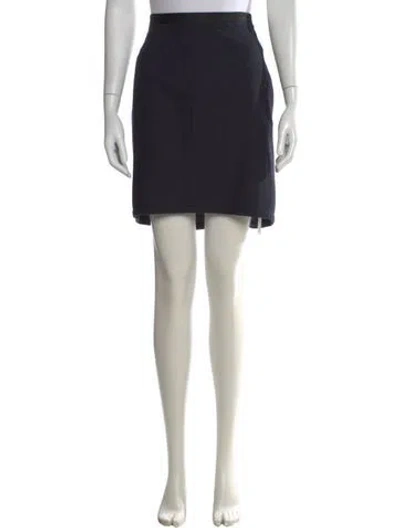 Pre-owned Diane Von Furstenberg Mini Skirt In Black