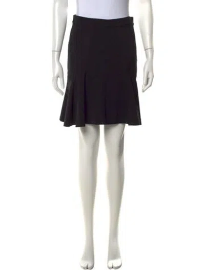 Pre-owned Diane Von Furstenberg Mini Skirt In Black