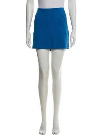 Pre-owned Diane Von Furstenberg Mini Skirt In Blue