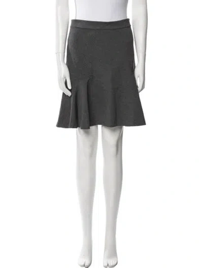 Pre-owned Diane Von Furstenberg Mini Skirt In Gray