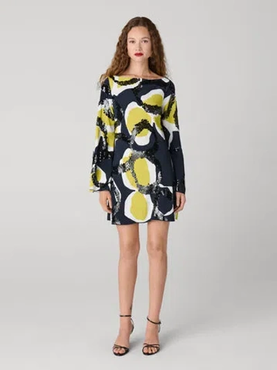 Diane Von Furstenberg Minka Dress In Green