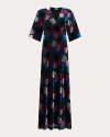 Diane Von Furstenberg Babette Printed Midi Dress In Brush Tooth Multi
