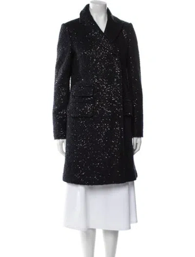 Pre-owned Diane Von Furstenberg Mohair Coat In Blue