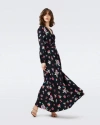 Diane Von Furstenberg Monika Wrap-effect Floral-print Crepe De Chine Maxi Dress