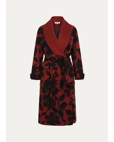Diane Von Furstenberg Montana Reversible Double-faced Wool Coat In Multi