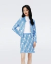 Diane Von Furstenberg Morgaine Logo-jacquard Cardigan