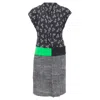 Diane Von Furstenberg Multi Print Silk Blend Wrap Dress In Green