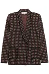 Diane Von Furstenberg Multicolor Geometric Pattern Blazer In Multi