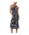 Diane Von Furstenberg Neely Floral-print Midi Dress In Black