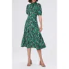 Diane Von Furstenberg Nella Printed Mock Neck Midi Dress In Clover Twigs Green