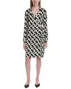 Diane Von Furstenberg New Jeanne Two Silk Wrap Dress In Multi