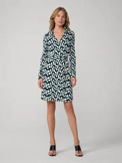 Diane Von Furstenberg New Jeanne Wrap Dress In Black