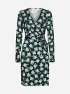 DIANE VON FURSTENBERG NEW JULIAN PRINT SILK WRAP DRESS