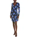 Diane Von Furstenberg New Julian Silk Wrap Dress In Blue